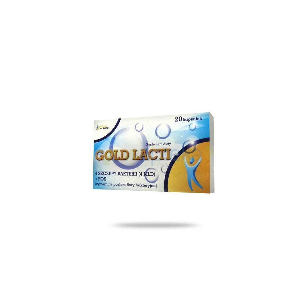 GoldFarmex Gold Lacti 20 cap Probiotic Digestive System Support ESPUMISAN