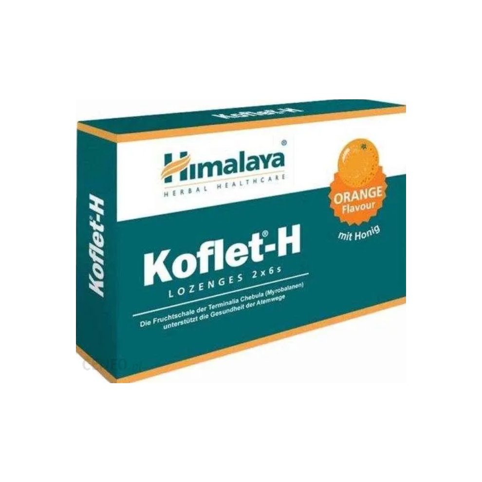 Himalaya Herbals Koflet-H Lozenges Orange Flavor Fortified with Honey, Ginger and Essential Oils, Cough Drop for Warming Relief and Soothing Throat Comfort, Herbal Active Formula - 12 Lozenges - Image 5