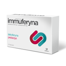 IMMUFERYNA 20 kap Laktoferyny inuliny SANPROBI LINEX FORTE INERBIOTYK