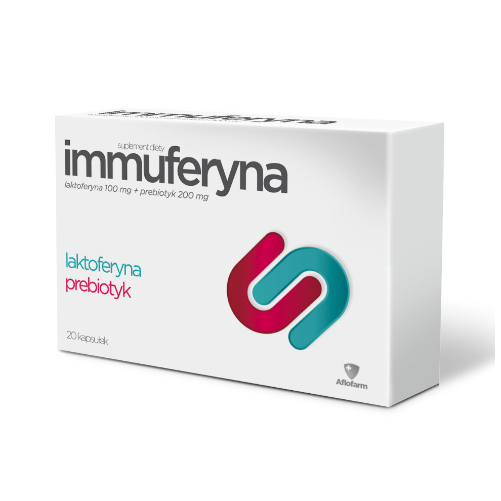 Polskie Suplementy Immuferyna 20 Kap Laktoferyny Inuliny Sanprobi Linex Forte Inerbiotyk