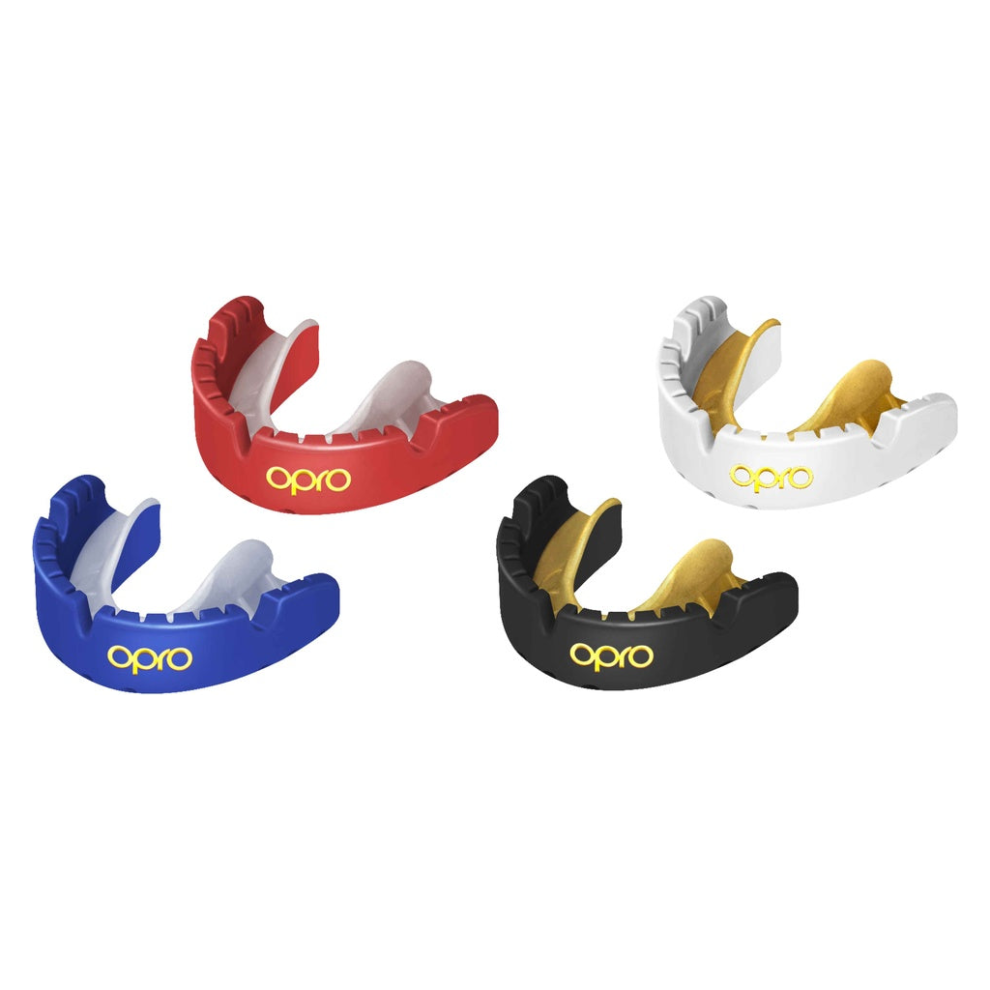 Opro White/Gold () Braces Self-Fit Mouthguard