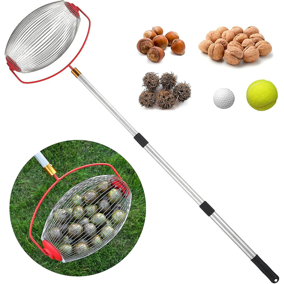 Large Nut Gatherer, Nut Picker Rolling Acorn Picker Upper,adjustable Lightweight Outdoor Manual Tools ,collect Walnuts,acorns,hickory Nuts ,golf With-image-OPC-PDR6VSP-NEW