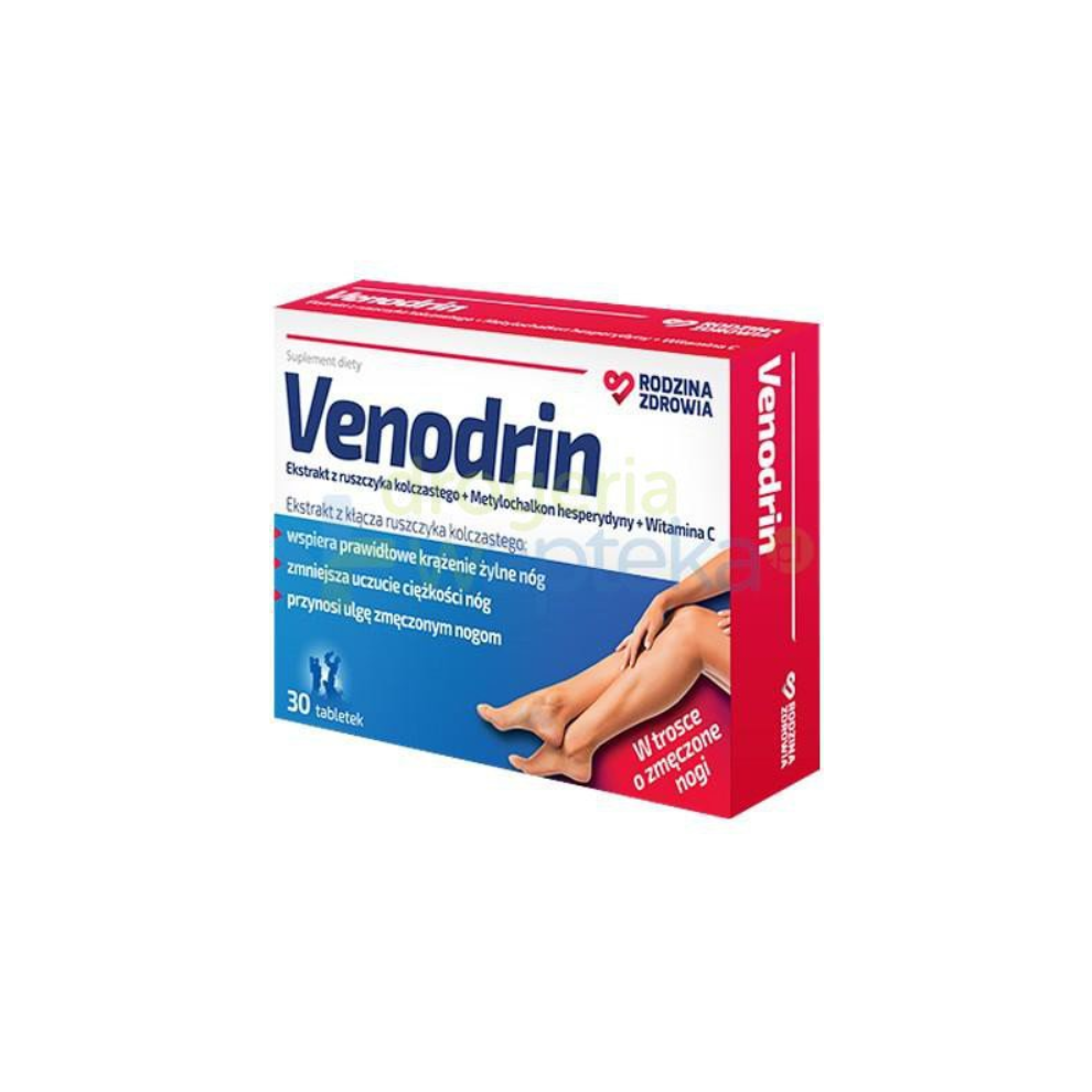 VENODRIN 30 tab Rodzina Zdrowia zylne obrzeki nog heavy legs swelling detralex