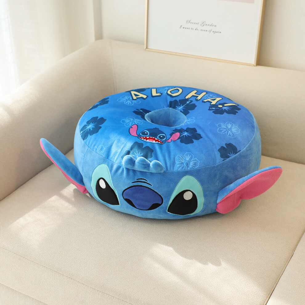 (Blue) Lilo Stitch Alien Stuffed Thick Seat Cushion Cartoon Toys Children