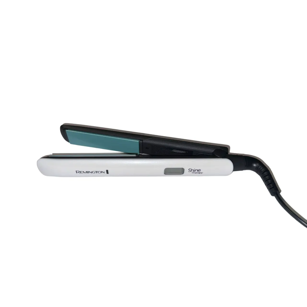 Remington S8500 NEW Morrocan Oil Shine Therapy Hair Straighteners White & Blue