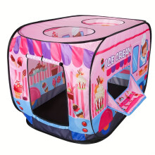 (Ice Cream Car Tent) Cute Cartoon Funny Tent Portable No Installation Tent Indoor Outdoor Playhouse