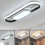 (Black) Modern LED Ceiling Light Rectangular 3500K-6500K 1