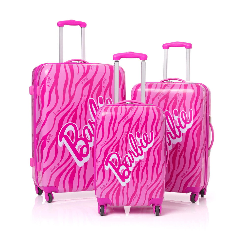 (Large) Barbie Large Suitcase (Girls Pink)