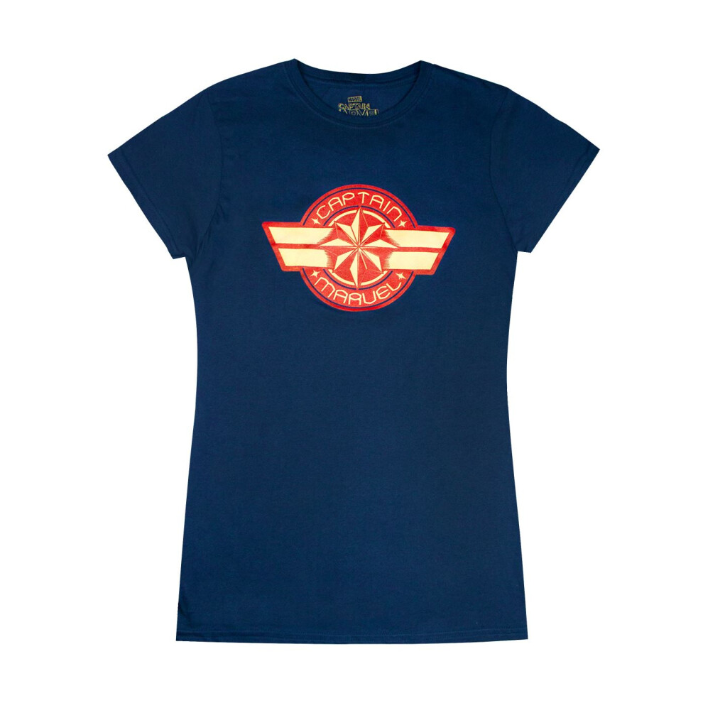 Marvel (Xx-Large) Short Sleeved T-Shirt (Womens ) Blue