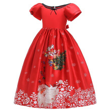 (Style 10, 7-8Years) Kids Girls Christmas Cartoon Print dress Party UK