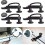 New 4 Pcs Roof Box Mounting U Bracket Car Van Mounting Fitting Kit, Universal Roof Box U-bolts  S With 8 Heavy Duty Lock Nuts, Roof Box Bracket Instal 2