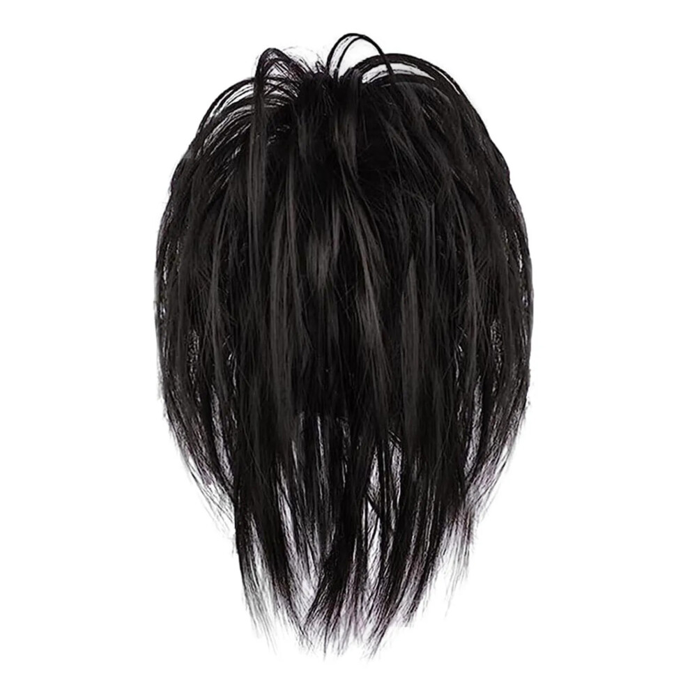 Closkye (Black) Claw Clip In Ponytail Extensions Real Remy Human Hair Thick Piece Pony Tail Black