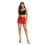 (Red, S) Women's Sequin Shorts Elastic Sparkly Shorts 2