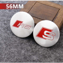 (S-56MM) 4Pcs wheel center hub caps cover decal stickers For AUDI