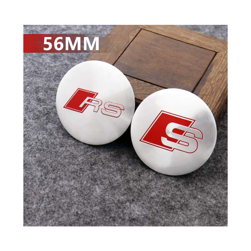 (Rs-56Mm) 4Pcs Wheel Center Hub Caps Cover Decal Stickers For Audi 8381923456146