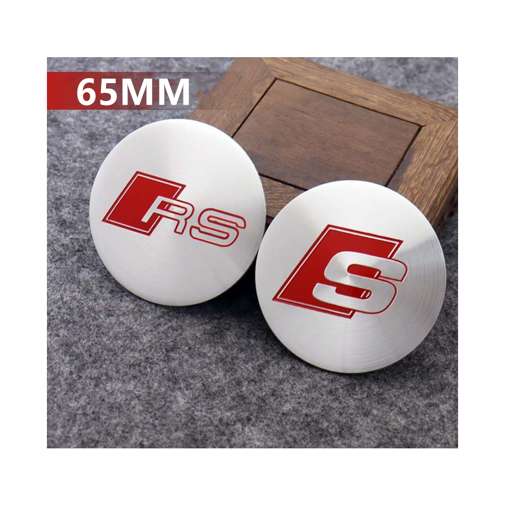 (S-65Mm) 4Pcs Wheel Center Hub Caps Cover Decal Stickers For Audi 8381923456139