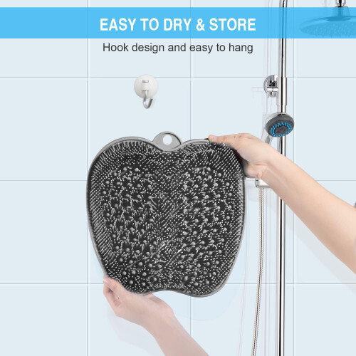 Douche voet scrubber, voet reiniging massage pad 1
