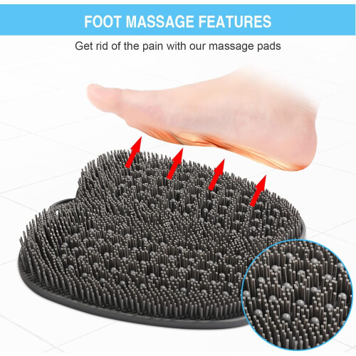 Douche voet scrubber, voet reiniging massage pad 2