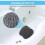 Douche voet scrubber, voet reiniging massage pad 6