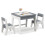 Casart Kid's Table & Chairs Set with Double-sized Tabletop & Hidden Storage Space 1