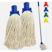 2x Cotton Floor Mop Heads Set Blue Replacement Heavy Duty Cleaning