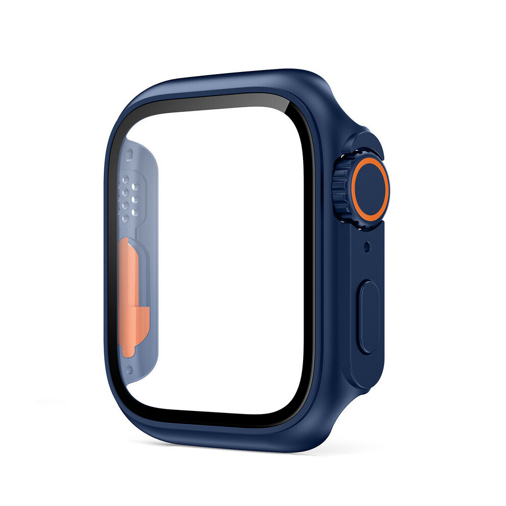 (Midnight Iwatch S6/S5/S4/Se 44Mm) Apple Watch Full Coverage Hard Pc Cover Case Blue 4754135895128