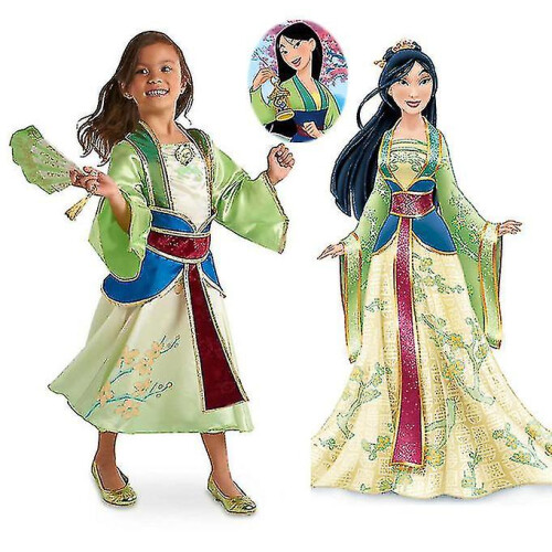 Princess Mulan Costume Dress For Girls, Children's Character Dress