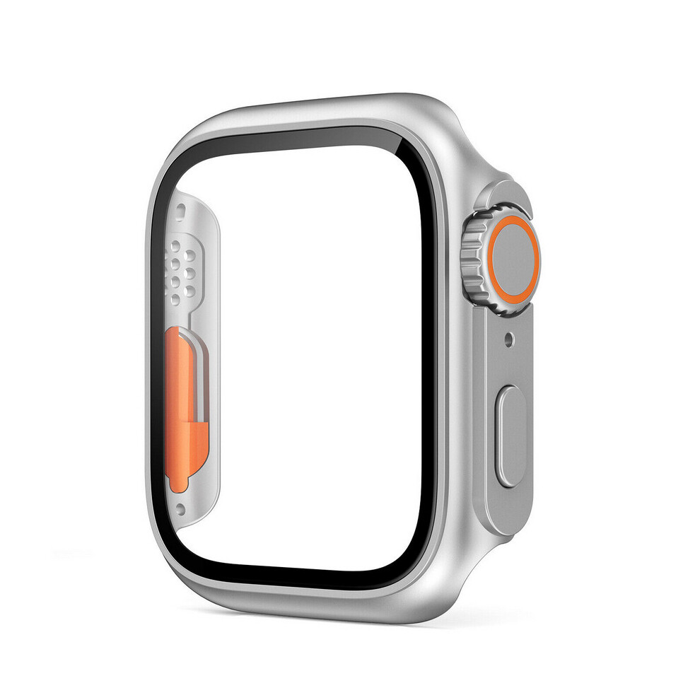 (, Iwatch S6/S5/S4/Se 44Mm) Apple Watch Full Coverage Hard Pc Cover Case Silver 4754135895203