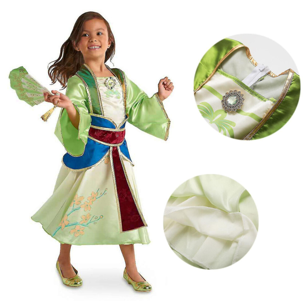 Mulan dress, Green) Princess Mulan Costume Dress For Girls, Children's  Character Dress Up Outfit on OnBuy