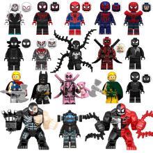 18pcs Minifigures Superheroes Spiderman Venom