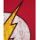 DC Comics (XX-Large) DC Comics The Flash Hoodie (Womens Red) 3
