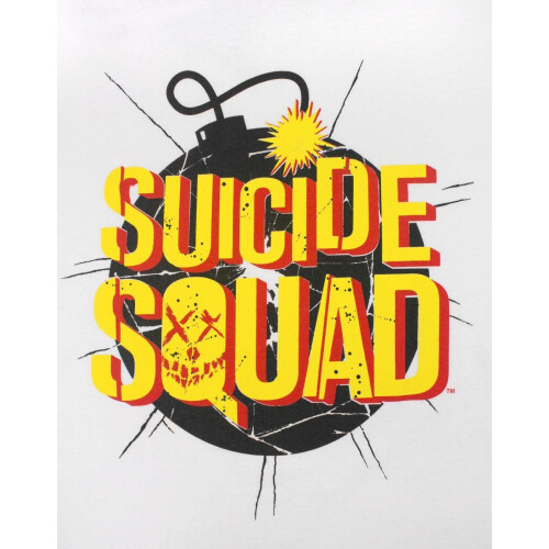 DC Comics (Large) DC Comics Suicide Squad Short Sleeved T-Shirt (Unisex White) 1