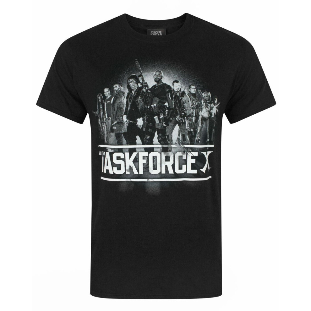 (Large) DC Comics Short Sleeved T-Shirt (Mens Black)