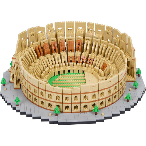 Roman Colosseum Model Micro Building Blocks Set