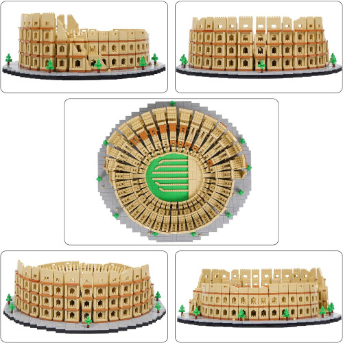 Roman Colosseum Model Micro Building Blocks Set 1
