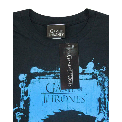 Game of Thrones (Medium) Game of Thrones Short Sleeved T-Shirt (Mens Black) 1