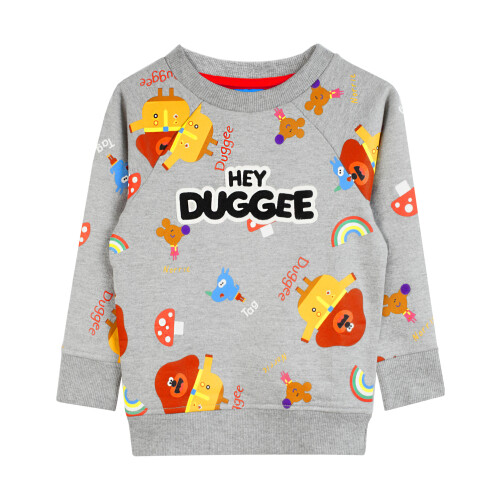 Hey Duggee (4-5 Years) Hey Duggee Sweatshirt (Boys Grey) 1