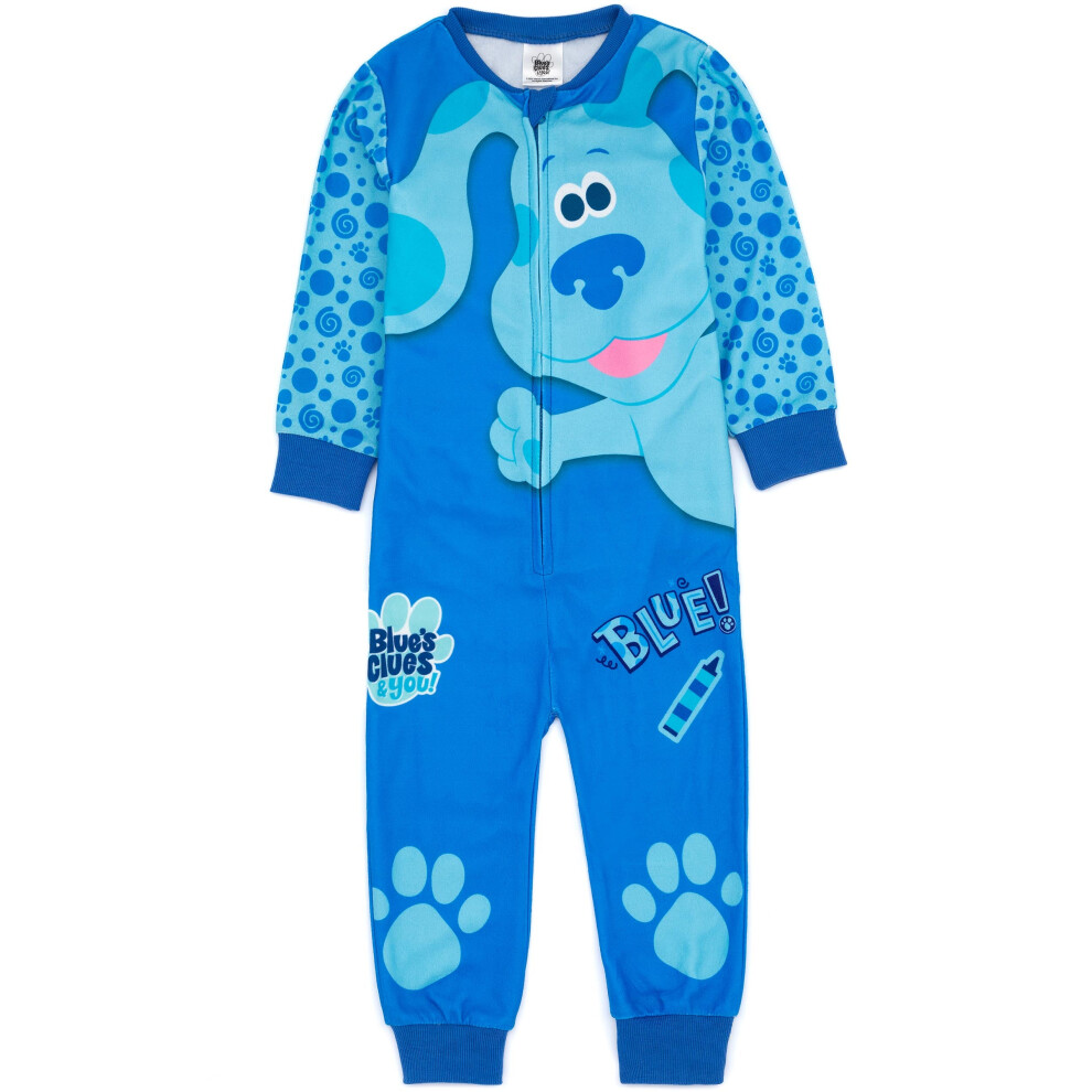 (4-5 Years) Blue's Clues & You! Onesie (Unisex Kids Blue)