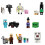 Minecraft Blocs de construction, figurines humanoïdes miniatures, briques à assembler – ensemble de 16 pièces, compatibles LEGO 1