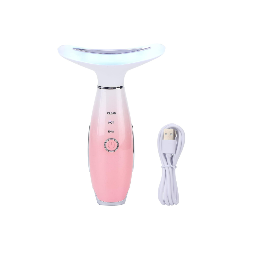 Chronus Neck Lift Massager, Neck Skin Tightening Machine, Three Modes Improve Skin Absorption Anti Wrinkle Remove Fine Lines Neck Skin Lifting