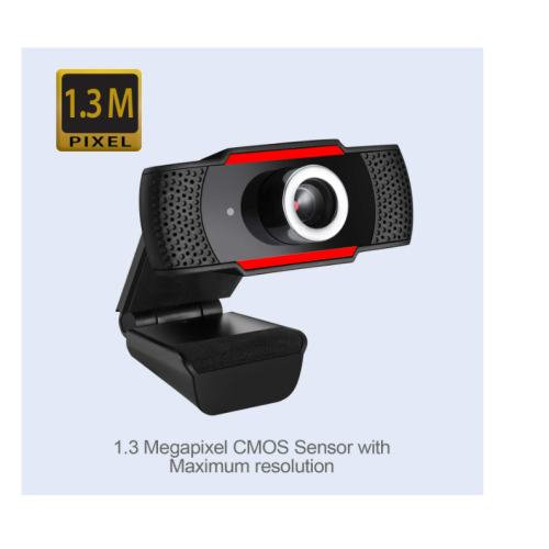 Webcam pour ordinateur HD 720p avec microphone intégré USB - Noir 2