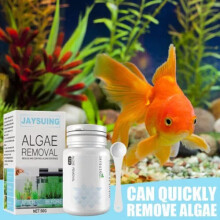 Aquarium Algae Repellent Agent Fish Tank Pond Moss Remover with Spoon 50g
