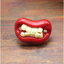 (4) FUNNY DUMMY DUMMIES NOVELTY TEETH PACIFIER FOR BABY BABIES