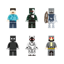 Minecraft Jouet de construction pour enfants — Mini jouets assemblés — Ensemble de 6 pièces — Compatible avec LEGO