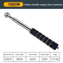 (Yellow-130CM) Telescopic Wall Check Hammer Walls Floors Ceilings Tiles Test Telescopic Thickening Checker Hammer