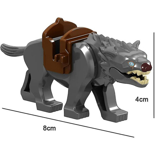 9pcs/set City Animals Building Blocks Zoon Figures Model Mammoth Sabertooth Educational Toys 1