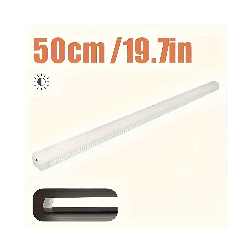 (Cold White, 50.04cm) Under Cabinet LED Light Motion Sensor, Ultra-thin Wireless Cabinet Light