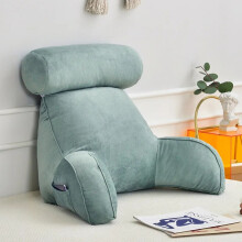 (Aqua Blue, 75x40x40cm) Ultra Soft Memory Foam Reading Pillow Office Sofa Bedside Back Cushion