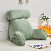 (green, 75x40x40cm) Ultra Soft Memory Foam Reading Pillow Office Sofa Bedside Back Cushion