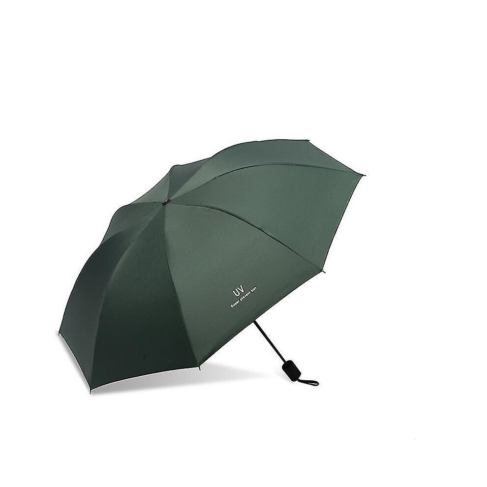 (Green) Big Umbrella Anti Uv Paraguas Rain Sun Umbrella Windproof Light Folding Portable Women Men Parasol Umbrella